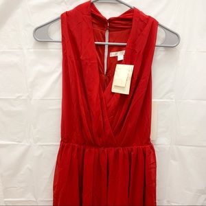 ❤️ NWT Boston Proper Surplice Belted Red Dress ❤️